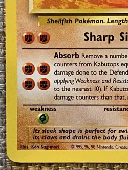 Kabutops 1999 Pokemon TCG Fossil Set #24/62 - Near Mint - Image 5