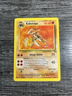 Pokemon TCG Kabutops Fossil 24/62 Regular Unlimited Rare NM - Image 1
