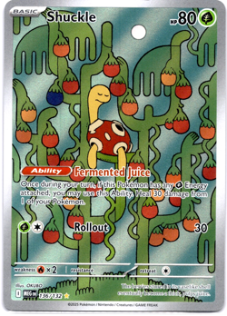 Pokemon TCG Shuckle 136/132 Mega Evolution Full Art Holo Rare Near Mint - Image 1