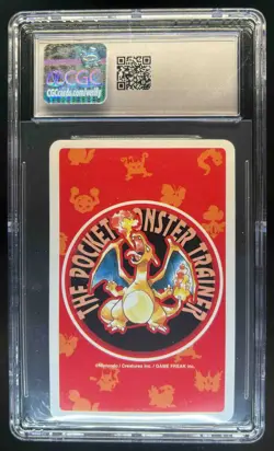 1996 Pokemon Playing Cards Tentacool Red Deck 4 Clubs CGC 10 Gem Mint - Image 2
