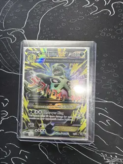 Pokemon TCG M Tyranitar EX Full Art Ultra Rare Holo Card Ancient Origins 92/98 - Image 1