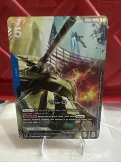 The-O GD03-002 LR+ Alt Art Steel Requiem Gundam TCG Card Game CCG English - Image 1