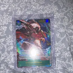 Bandai One Piece CCG OP14 Dracule Mihawk Foil Character Card Lot (2) OP14-119 - Image 1