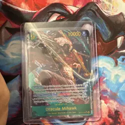 Bandai One Piece CCG OP14 Dracule Mihawk Foil Character Card Lot (2) OP14-119 - Image 2