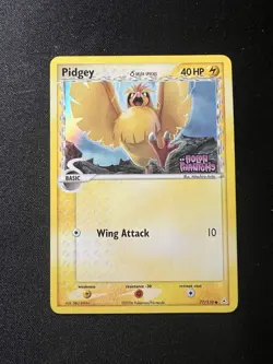 Pokemon TCG 2006 Delta Species Pidgey Reverse Holo Card 77/110 Holon Phantoms - Image 1