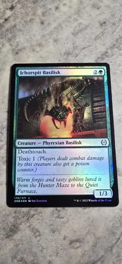 Ichorspit Basilisk Phyrexia: All Will Be One Foil Creature Common MTG NM - Image 1