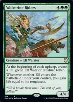 MTG English Wolverine Riders NM Normal Commander 2021 Kaldheim - Image 1