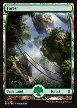 4x Forest (271) (Full Art) ~ Near Mint Battle for Zendikar MTG Magic x4 4 Ultima - Image 1