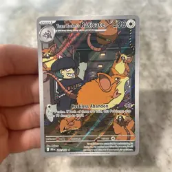 Pokemon 2025 Destined Rivals Team Rockets Raticate #202/182 Illustration Rare NM - Image 1