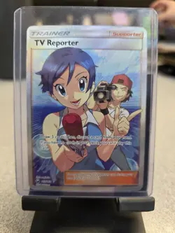 Pokemon TV Reporter Full Art 167/168 SM Celestial Storm English 2018 - MP - Image 1