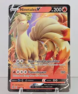 Ninetales V 026/192 Pokemon Sword & Shield: Rebel Clash Foil Near Mint - Image 1