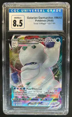 2020 Pokemon SWSH Vivid Voltage Galarian Darmanitan VM #037/185 CGC 8.5 - Image 1