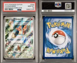 Pokemon 2023 SVP EN-SV Black Star Promo #044 Charmander Obsidian Flames PSA 10 - Image 1