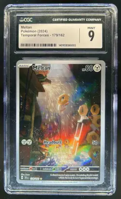 2024 Pokemon Temporal Forces Meltan Illustration Rare #179/162 CGC 9 - Image 1