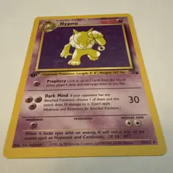 1999 Pokemon Fossil Hypno 1st Edition Rare 23/62 EX - (beware crease) - Image 4