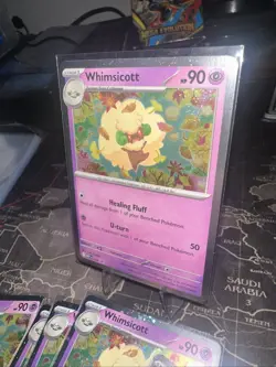 Whimsicott 019 PROMO COSMOS HOLO BLACK STAR Phantasmal Flames Pokemon Foil TCG - Image 2