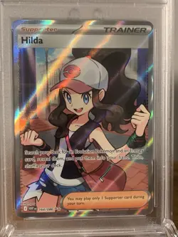 2025 POKEMON WHT EN-WHITE FLARE ULTRA RARE #164 HILDA PSA 10 - Image 3