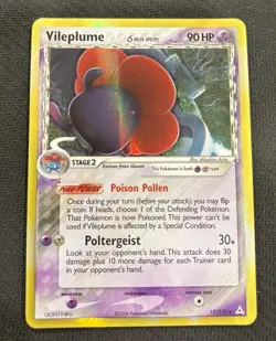 Vileplume 17/110 HP Reverse Holo EX Holon Phantoms Pokemon Card - Image 1