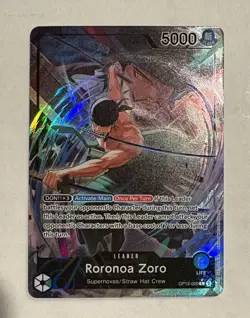 2025 One Piece TCG - OP12-020 Roronoa Zoro Alt Art Leader - Legacy of the Master - Image 1