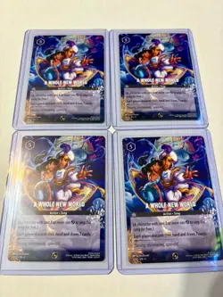 4x (Playset) 10/C1 Disney Lorcana A Whole New World Infinity Promo Non-Foil NM - Image 1