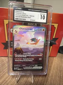Charizard Ex Special Illustration Rare Cgc 10 Gem Mint 199/165 Pokemon 151 2023 - Image 1