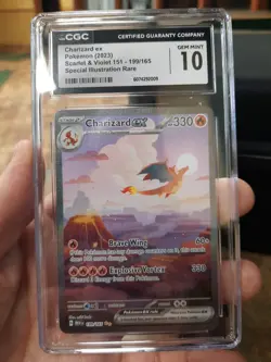 Charizard Ex Special Illustration Rare Cgc 10 Gem Mint 199/165 Pokemon 151 2023 - Image 1