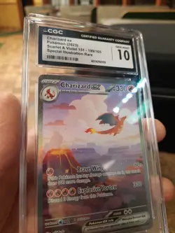 Charizard Ex Special Illustration Rare Cgc 10 Gem Mint 199/165 Pokemon 151 2023 - Image 5