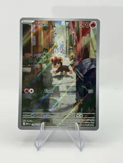 Pokemon TCG Litleo 139/132 Me01: Mega Evolution Holo Illustration Rare NM/M - Image 4