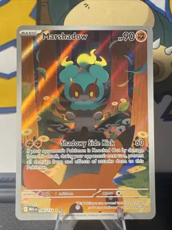Pokemon TCG Marshadow 146/132 Me01: Mega Evolution Illustration Rare Holo - Image 1