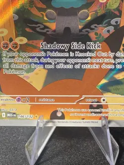 Pokemon TCG Marshadow 146/132 Me01: Mega Evolution Illustration Rare Holo - Image 3