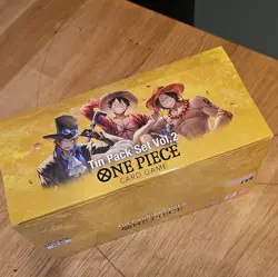 One Piece Card Game, Tin Pack Set Vol.2, factory Sealed box 12 tins - Image 1