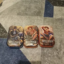 One Piece Card Game - Tin Pack Set Vol.2 (TS-02, OP13) - All 3 Tins - In Hand UK - Image 1
