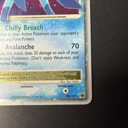 Pokemon TCG Glaceon LV.X 98/100 Majestic Dawn Holo LP-MP - Image 4