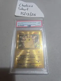 Pokemon - Pikachu Gold Metal 58/102 PSA 9 Celebrations UPC Card - Image 2