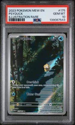 2023 POKEMON MEW EN-151 175 PSYDUCK ILLUSTRATION RARE PSA 10 - Image 1
