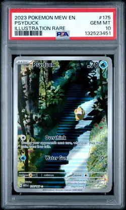 2023 POKEMON MEW EN-151 ILLUSTRATION RARE #175 PSYDUCK PSA 10 - Image 1
