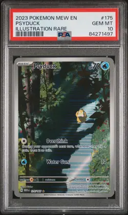 2023 Pokemon Mew EN-151 Psyduck Illustration Rare PSA 10 #175 - Image 1