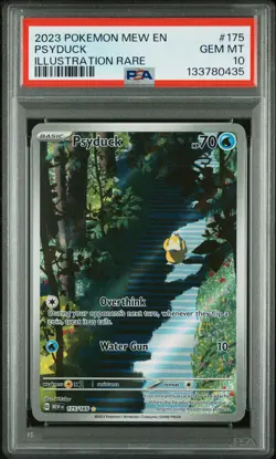 2023 POKEMON MEW EN-151 ILLUSTRATION RARE #175 PSYDUCK PSA 10 - Image 1