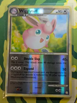Wigglytuff 56/123 Reverse Holo HGSS HeartGold SoulSilver Pokemon Card - LP - Image 1