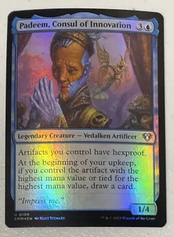Padeem, Consul of Innovation MTG Commander Masters Foil #109 - Image 1
