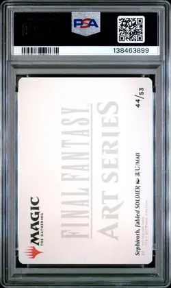 2025 MTG FINAL FANTASY ART SERIES GOLD STAMPED SEPHIROTH FABLED SOLDIER PSA 10 - Image 2