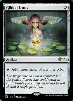 1x Gilded Lotus (205) Light Play MTG Magic - Kid Icarus - - Image 1