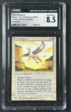 MESA PEGASUS CGC 8.5 1993 MAGIC: THE GATHERING MTG ALPHA LIMITED EDITION 1163 - Image 1