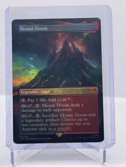 Mount Doom - Borderless Foil Mythic - Lord of the Rings LoTR - MTG #343 NM - Image 1