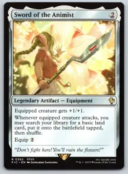 Sword of the Animist - Commander: FINAL FANTASY - MTG - Near Mint - Image 1