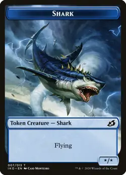 MTG Shark ** Ikoria: Lair of Behemoths Tokens ** English (NM) - Image 1