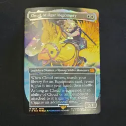 Cloud, Midgar Mercenary (Borderless) (Chocobo Track Foil) Final Fantasy Foil - Image 1