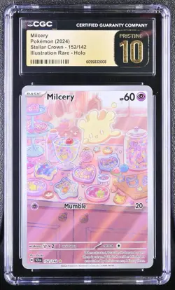 Milcery 152/142 | CGC Pristine 10 | LOW POP | 2024 Pokemon Stellar Crown IR - Image 1
