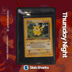 1999 POKEMON JUNGLE 1ST EDITION GOLD W STAMP DUELIST MAGAZINE #60/64 PIKACHU - Image 1