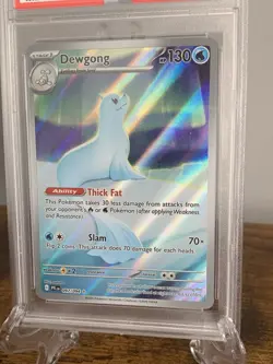 2025 POKEMON PFL EN-PHANTASMAL FLAMES #097 DEWGONG PSA 8 - Image 3